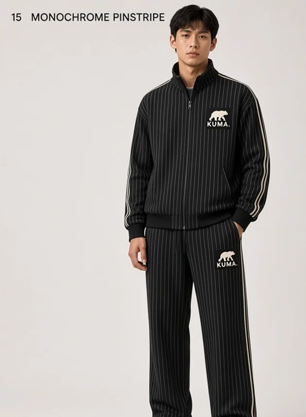 Monochrome Pinstripe