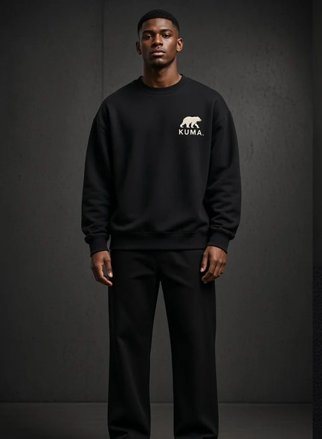 Stealth Black Crewneck